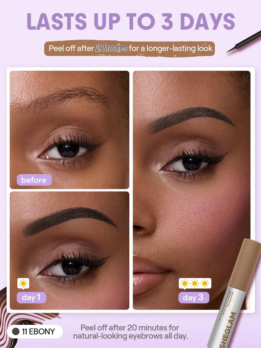 SHEGLAM Tint Lock Tattoo جل حواجب قابل للتقشير