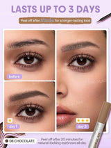 SHEGLAMTint Lock Tattoo Chocolate جل حواجب قابل للتقشير بلون
