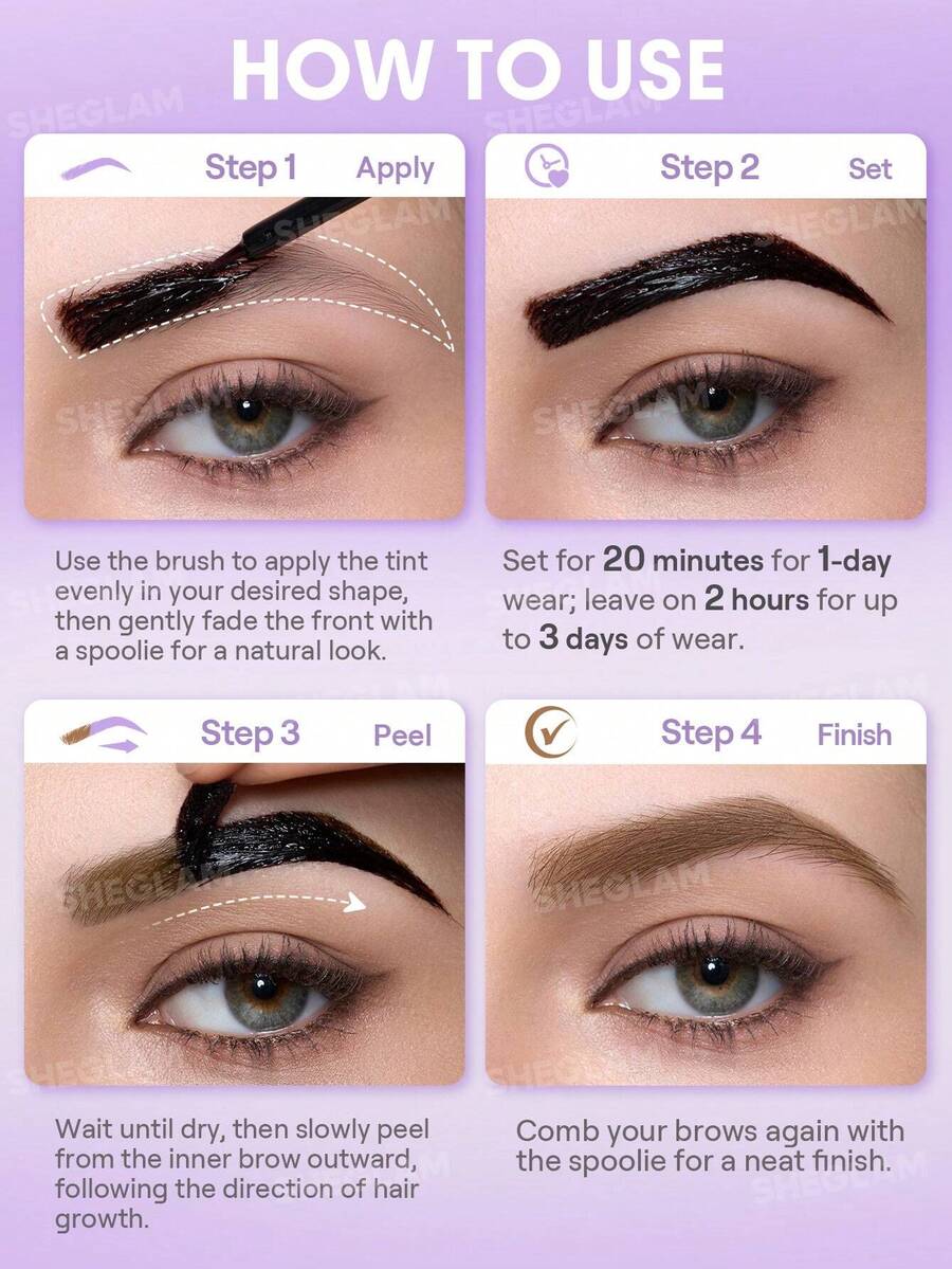 SHEGLAM Tint Lock Tattoo جل حواجب قابل للتقشير