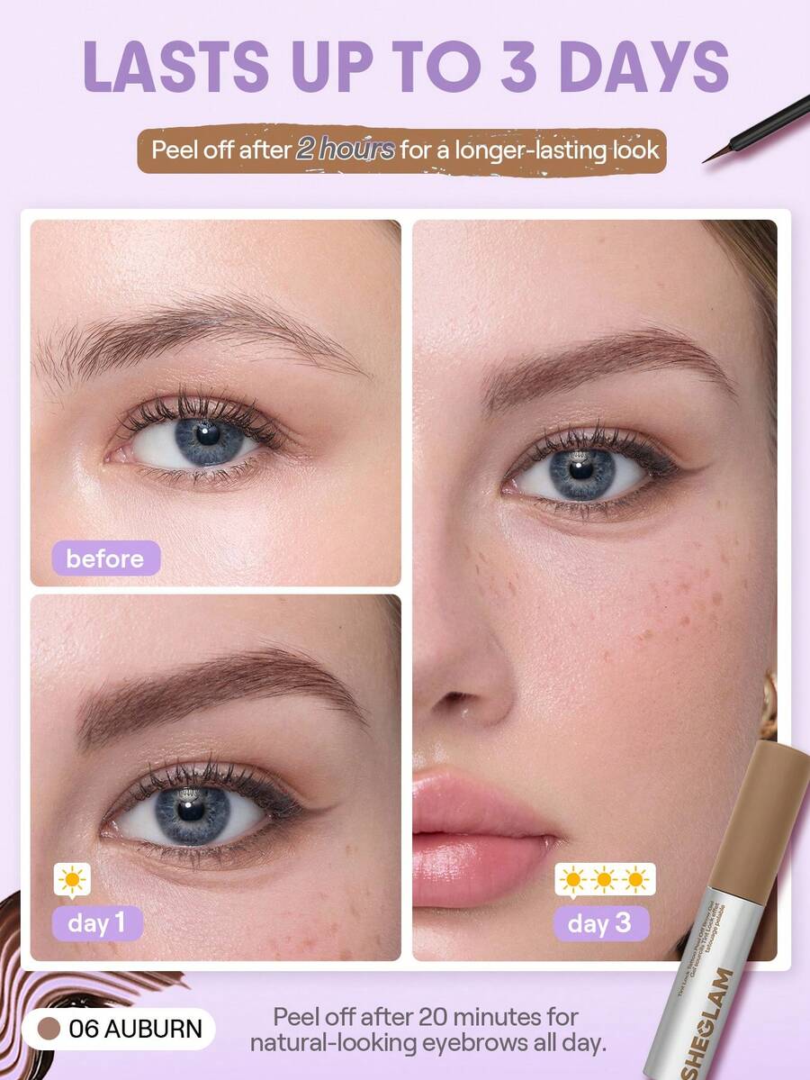SHEGLAM Tint Lock Tattoo جل حواجب قابل للتقشير