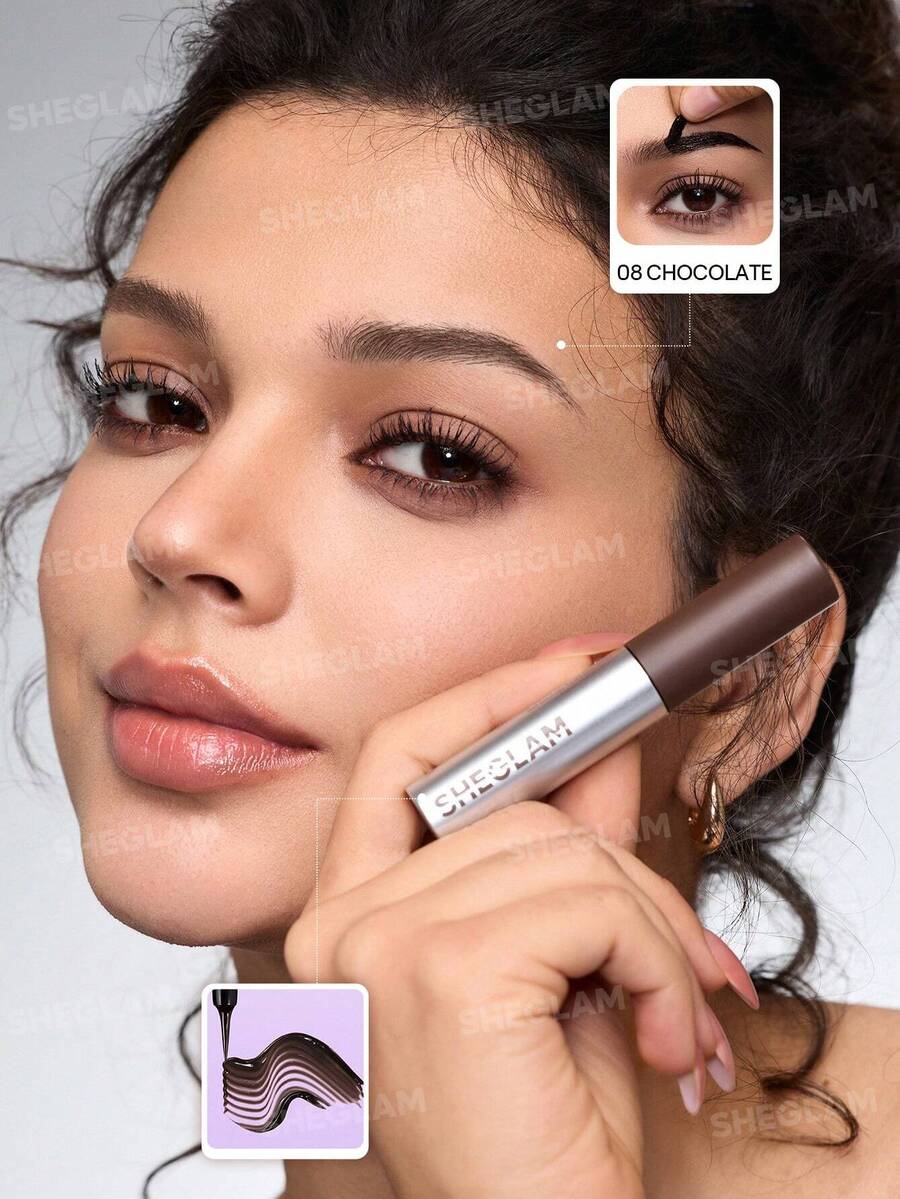 SHEGLAMTint Lock Tattoo Chocolate  جل حواجب قابل للتقشير بلون