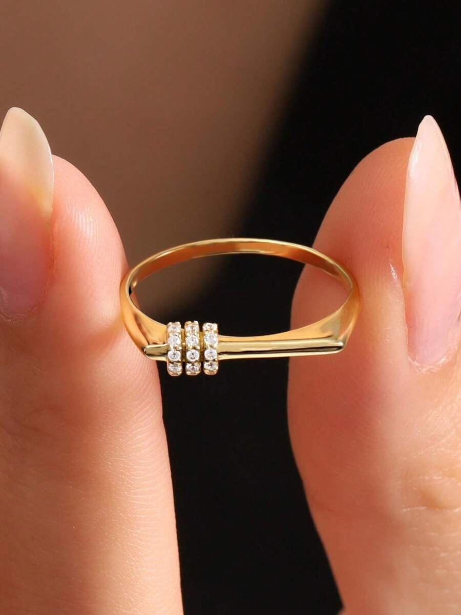 SHEIN خاتم مربع كاجوال بطراز عتيق