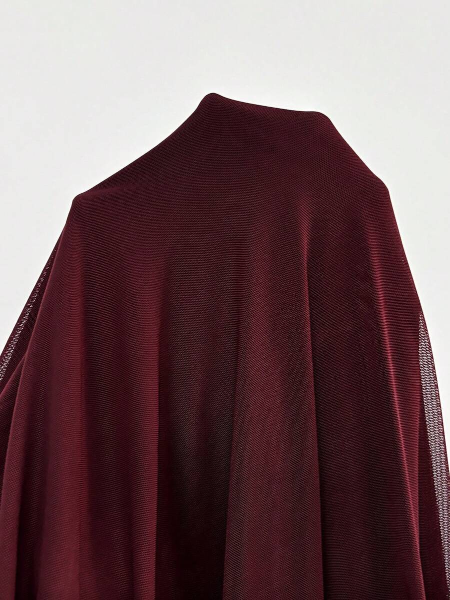 SHEIN Roveilla فستان ماكسي للمقاسات الكبيرة بأكمام قصيرة وربطات كتف