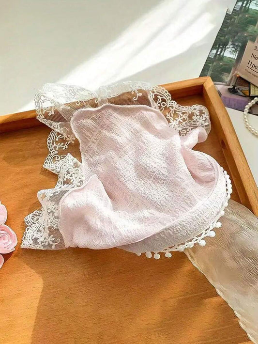 SHEIN عصابة رأس من الدانتيل وشاح شعر أنيق