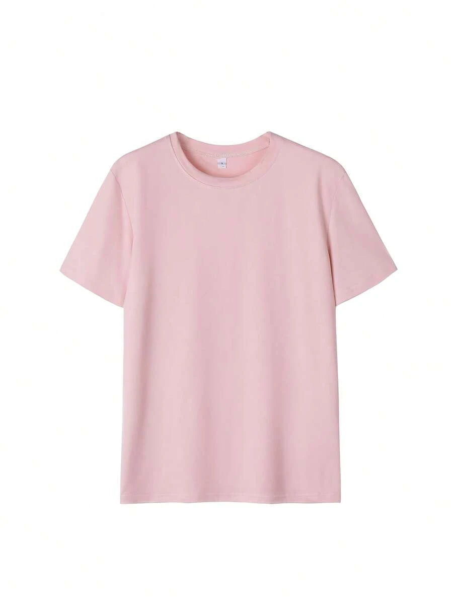 SHEIN طقم تي شيرت 3 قطع بياقة دائرية وأكمام قصيرة