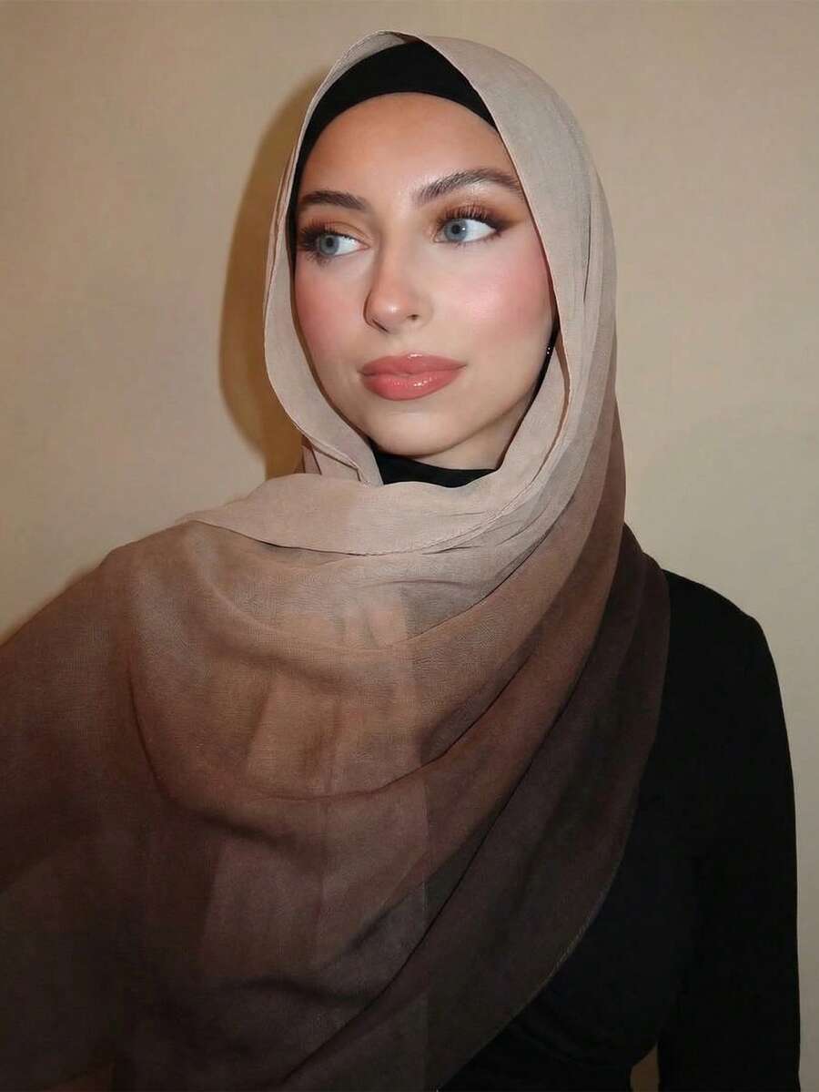 SHEIN حجاب نسائي بوهيمي بطبعة مائية