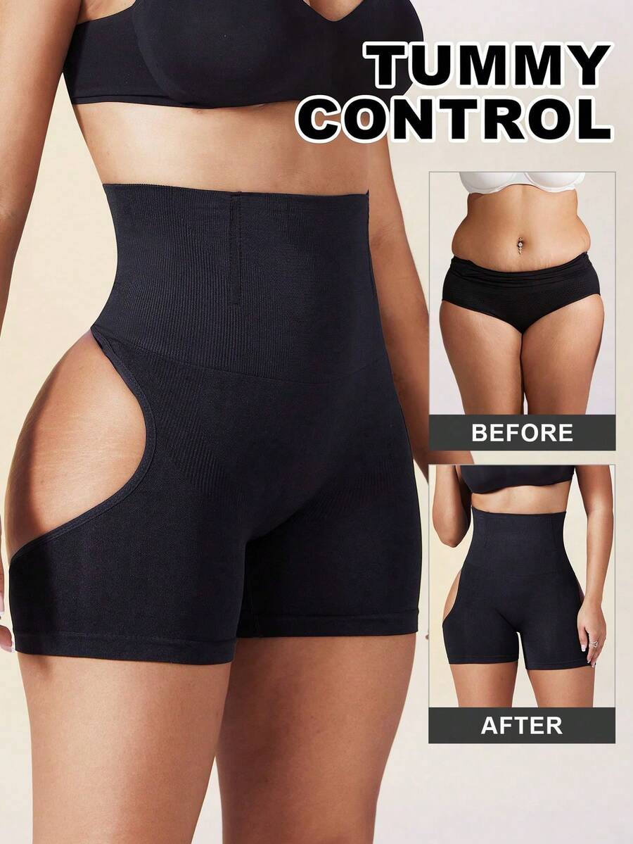 SHEIN سروال ضاغط لتنحيف وتشكيل الجسم وتحكم في البطن