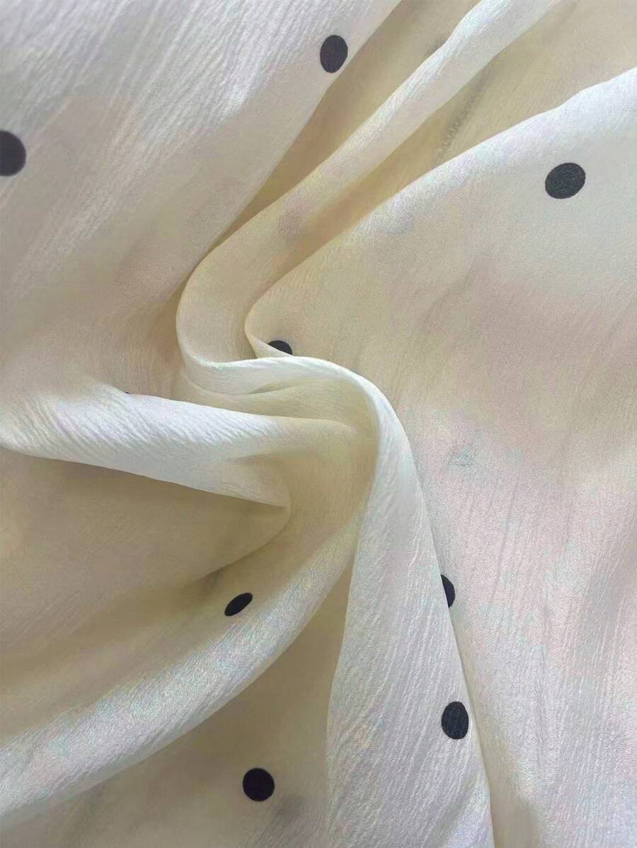 SHEIN Franclia جاكيت نسائي خفيف بنقشة نقاط بسحاب