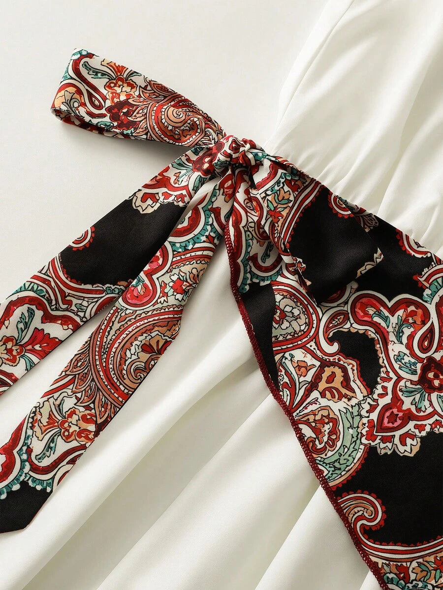SHEIN GlowEve فستان حفلة بخصر مشدود بوشاح