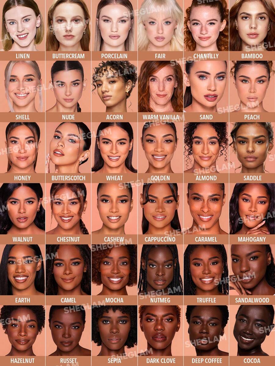 SHEGLAM Complexion Pro كريم أساس مطفي يدوم طويلاً بتغطية كاملة