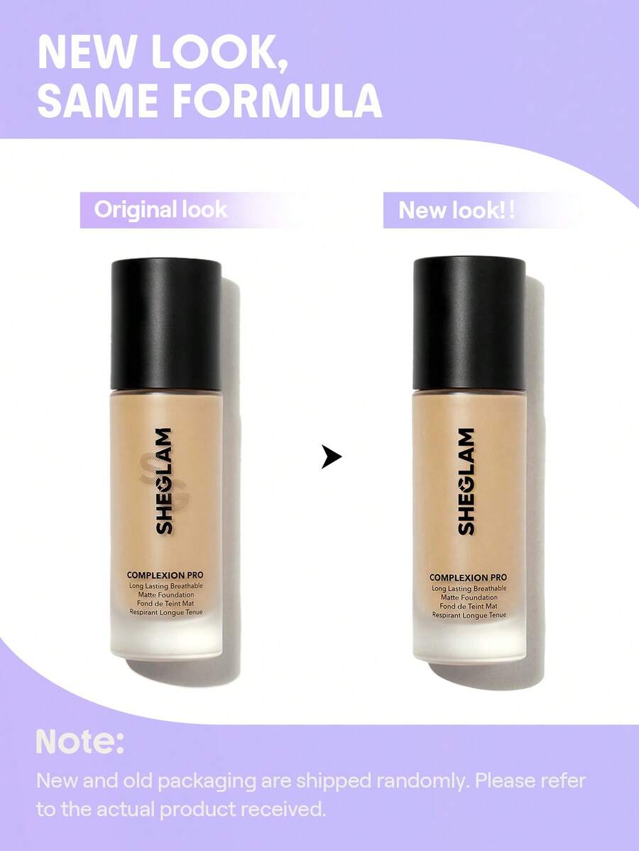 SHEGLAM Complexion Pro كريم أساس مطفي يدوم طويلاً بتغطية كاملة