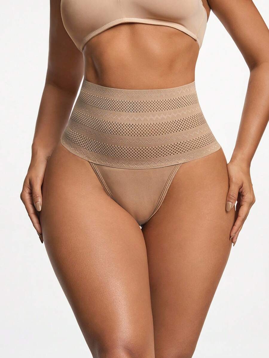 SHEIN SHAPORA مجموعة نسائية قطعتين بخصر عالي لتنحيف الجسم