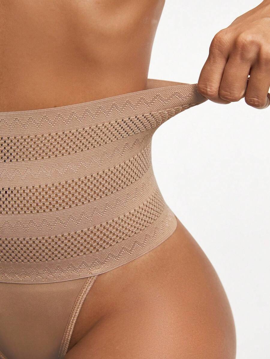 SHEIN SHAPORA مجموعة نسائية قطعتين بخصر عالي لتنحيف الجسم