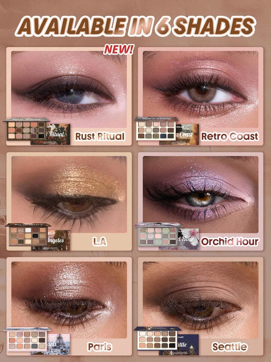 SHEGLAM Matinée in L.A. باليت ظلال عيون بـ15 لون