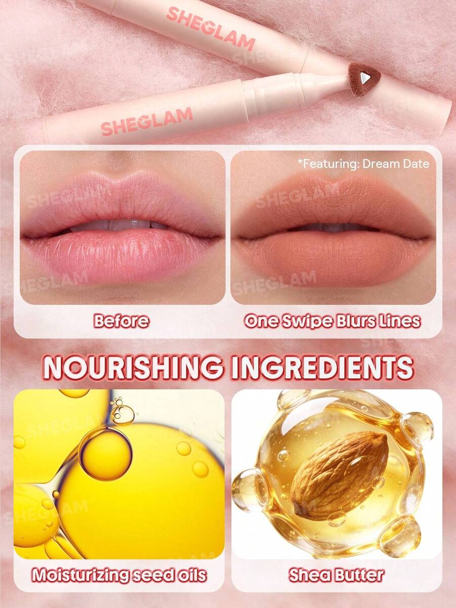 SHEGLAM Marshmallow Puff قلم تمويه الشفاه