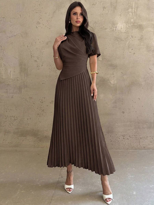 SHEIN Firerie فستان بحافة غير متماثلة بتصميم رومانسي أنيق
