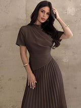 SHEIN Firerie فستان بحافة غير متماثلة بتصميم رومانسي أنيق