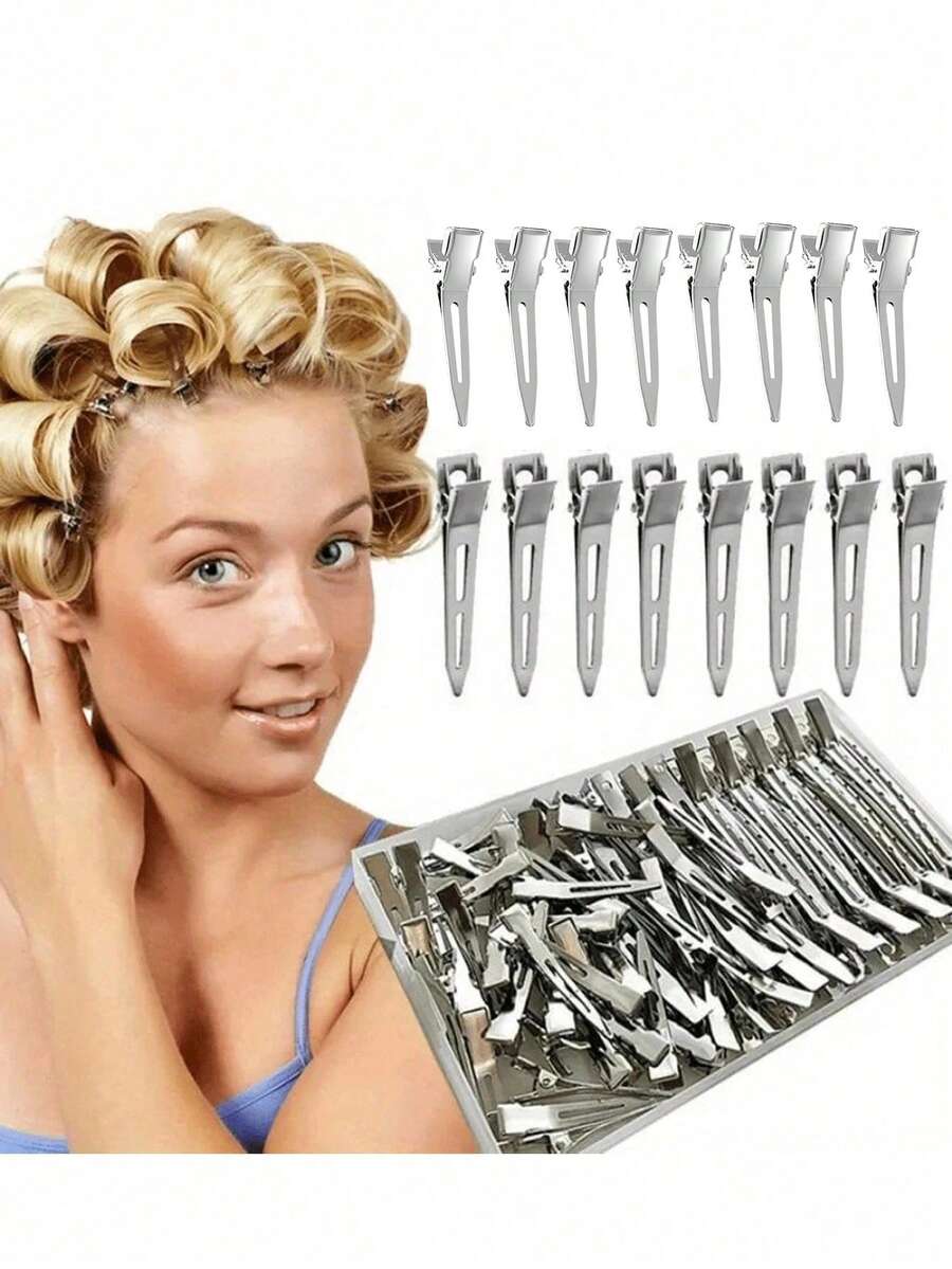 SHEIN مشابك تصفيف شعر معدنية ملتوية لإضافة حجم الجذور