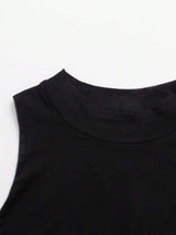 SHEIN فستان شيفون أسود محبوك شفاف