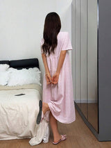 SHEIN Napfluff فستان نوم بطبعة زهور ناعم ومريح