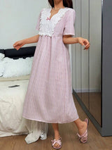 SHEIN Napfluff فستان نوم بطبعة زهور ناعم ومريح