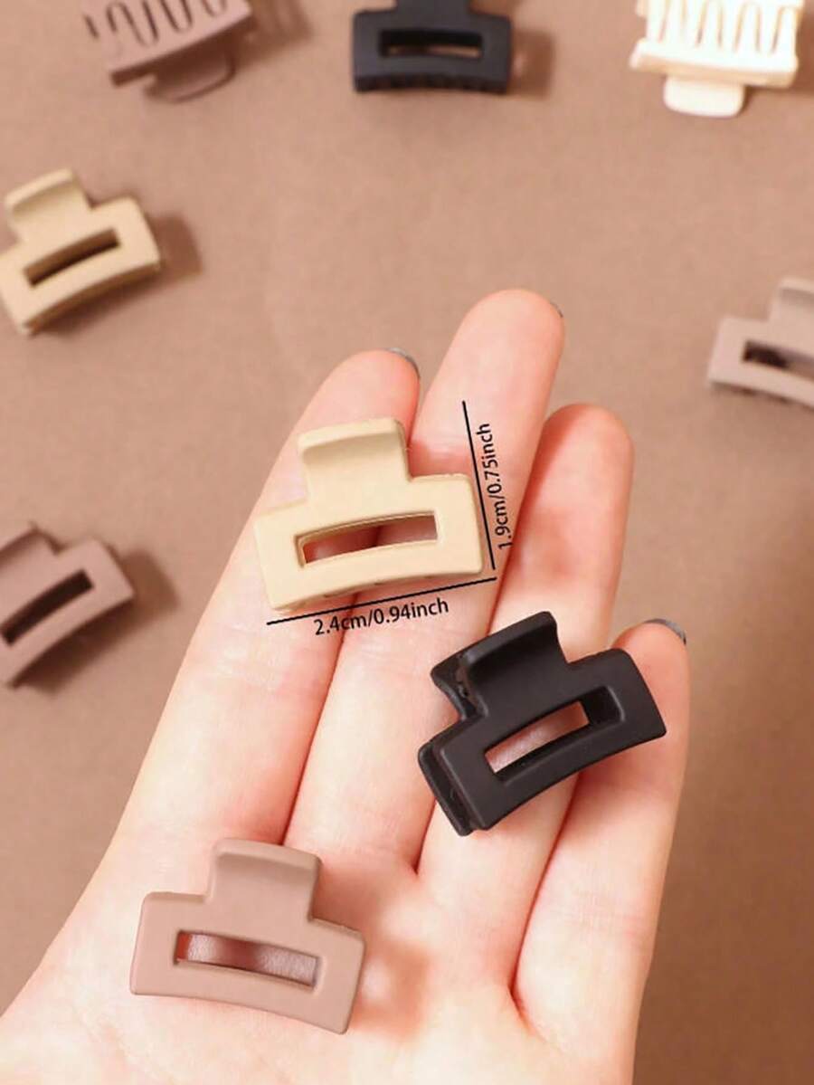 SHEIN مجموعة مشابك شعر صغيرة متعددة الاستخدامات بتصميم ريترو أنيق