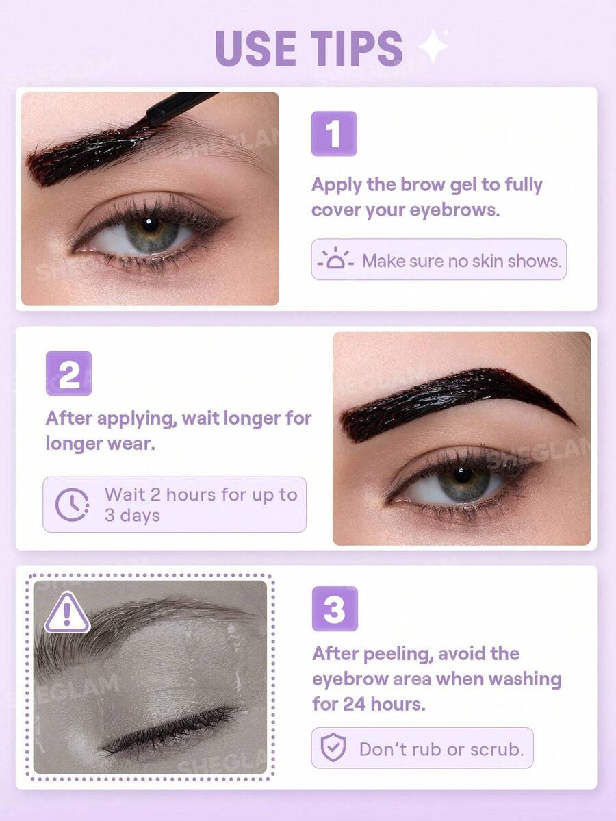 SHEGLAM Tint Lock Tattoo جل حواجب قابل للتقشير