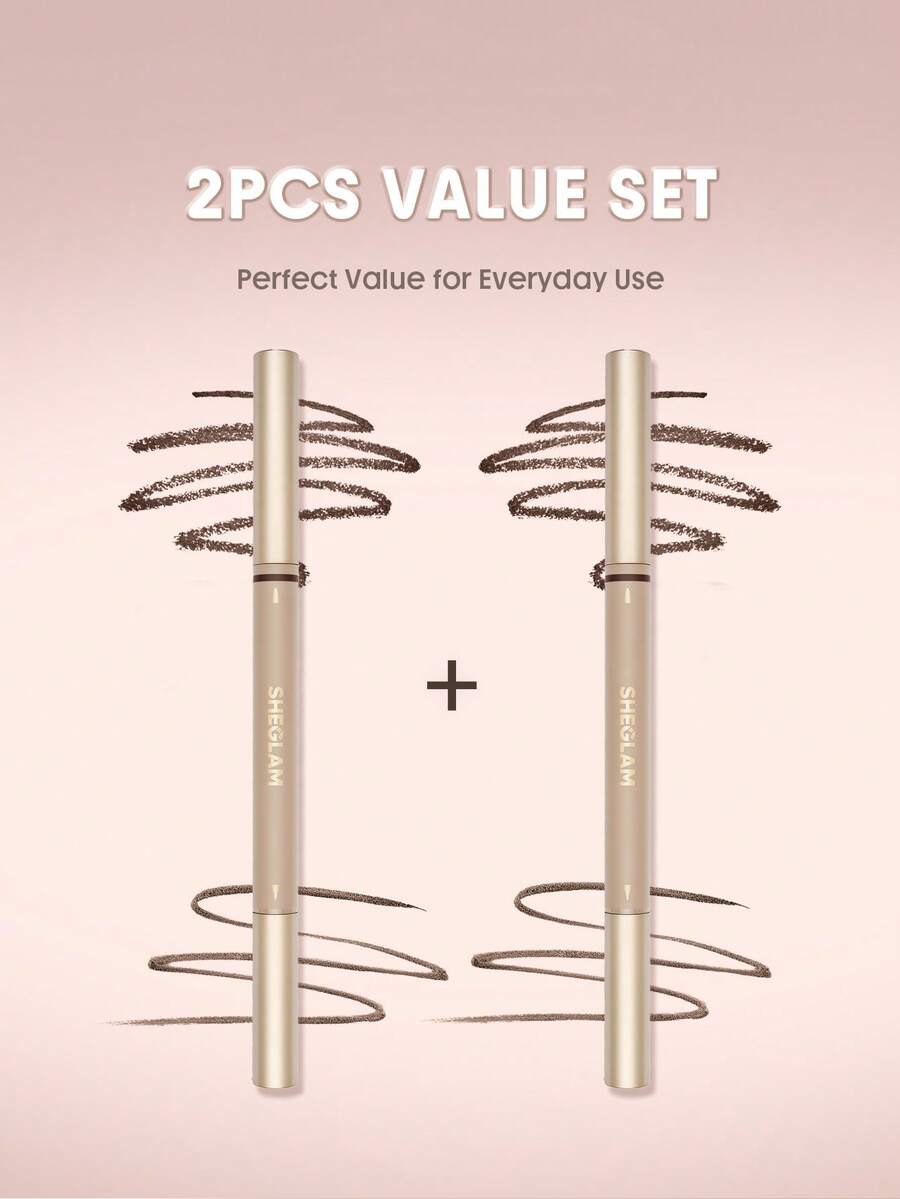SHEGLAM Brows On Demand طقم قلم حواجب 2 في 1 قطعتين