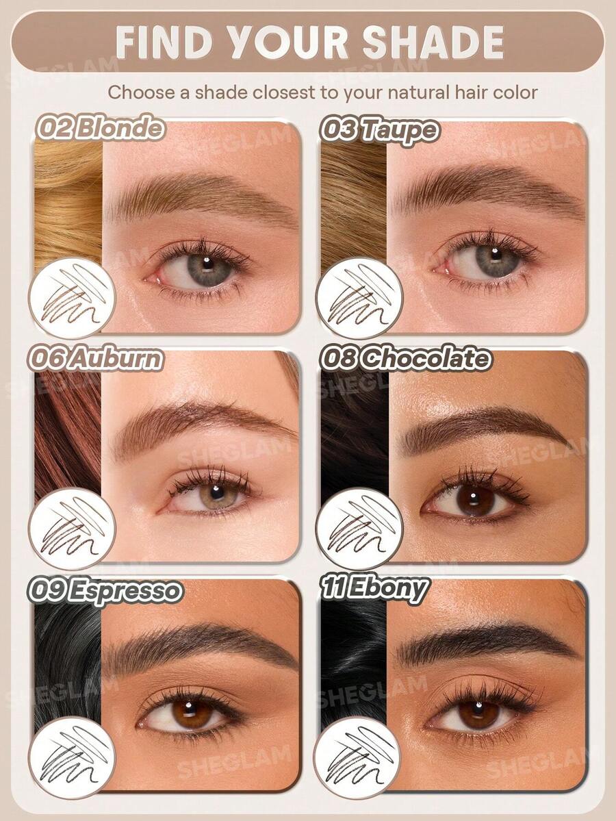 SHEGLAM Brows On Demand 2-In-1 قلم حواجب