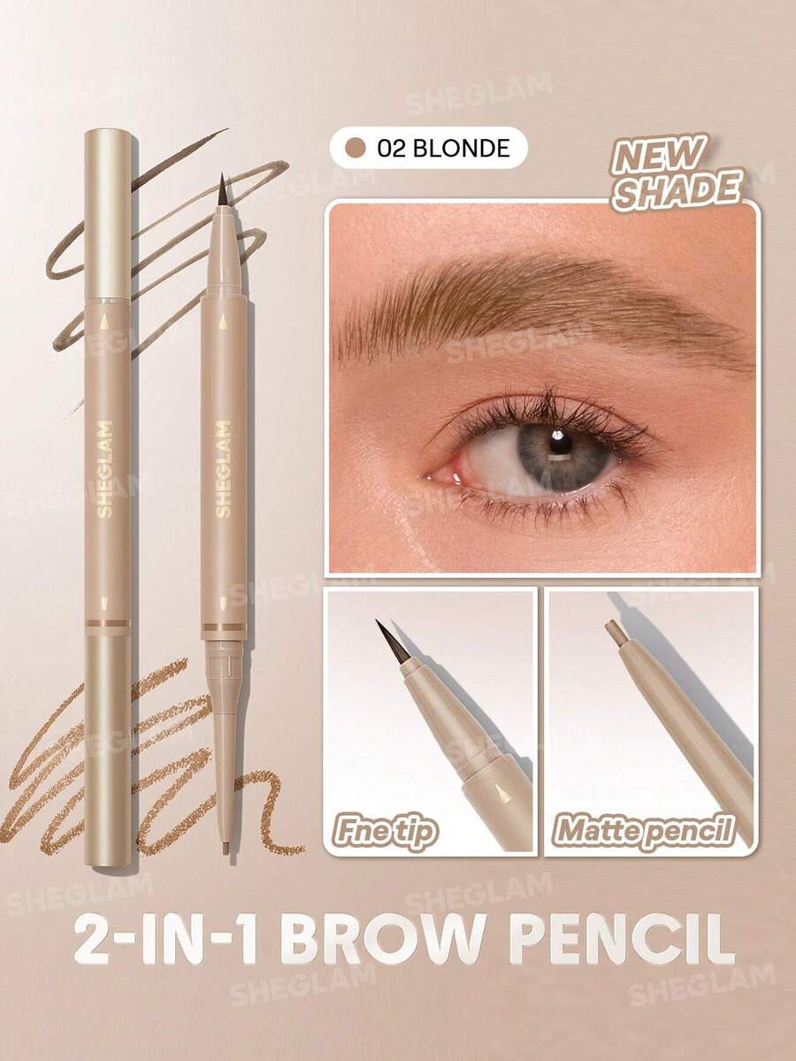 SHEGLAM Brows On Demand 2-In-1 قلم حواجب