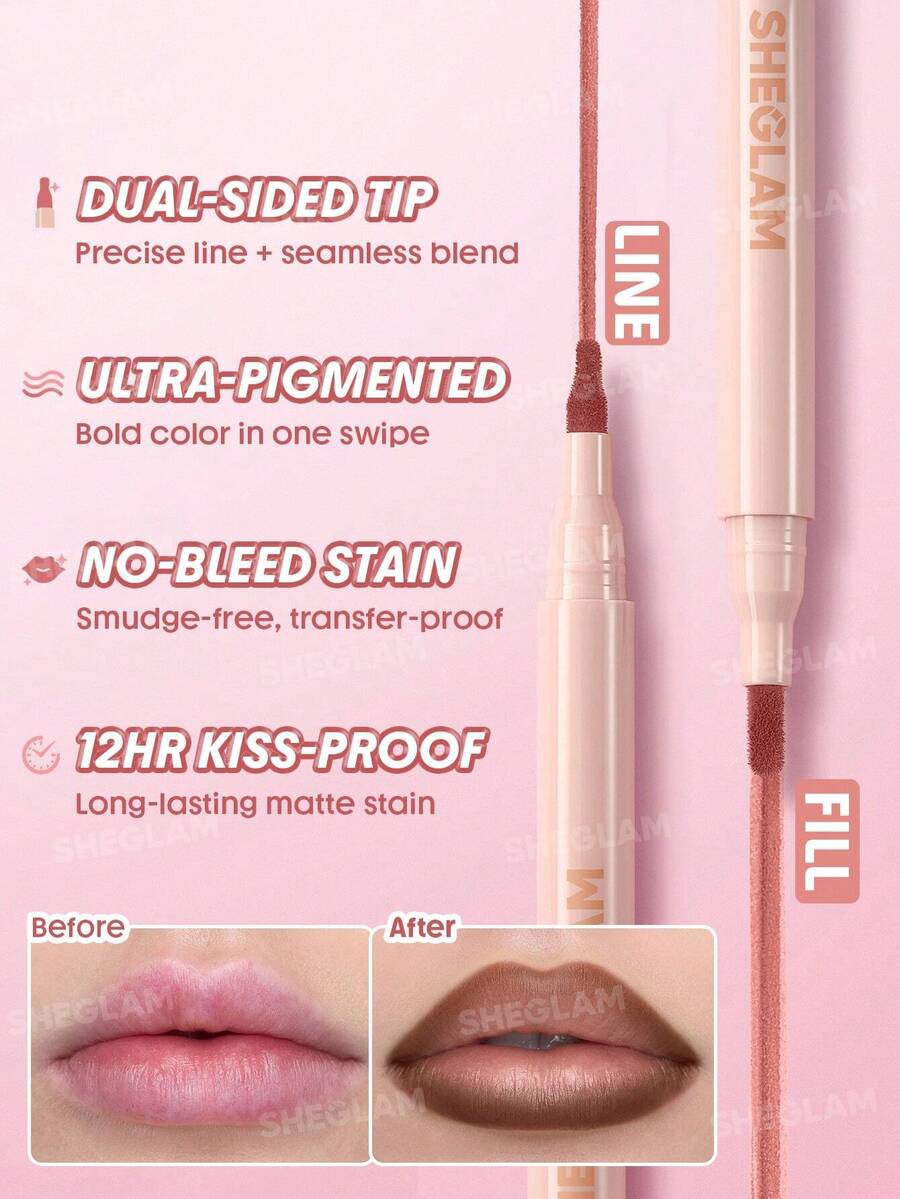 SHEGLAM True Stain قلم شفاه سائل
