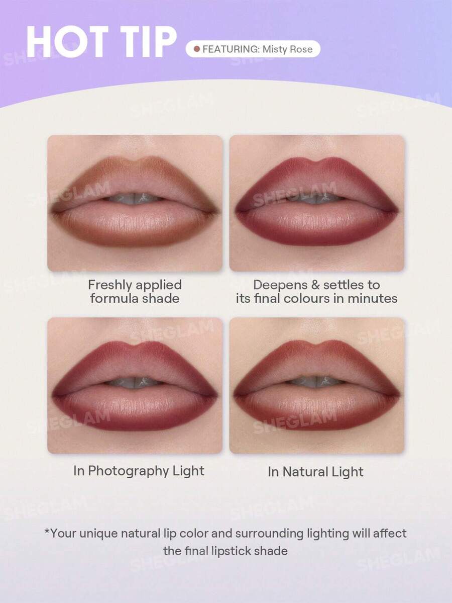 SHEGLAM True Stain قلم شفاه سائل