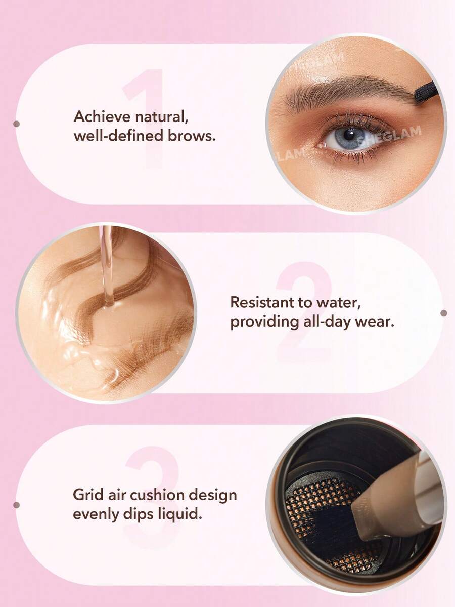 SHEGLAM Brow-Fection فرشاة مائلة وبودرة حواجب
