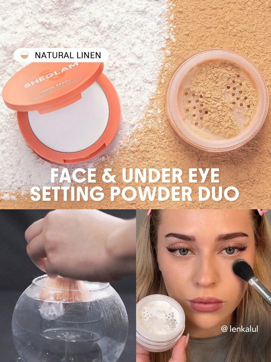 SHEGLAM Natural Linen بودرة تثبيت