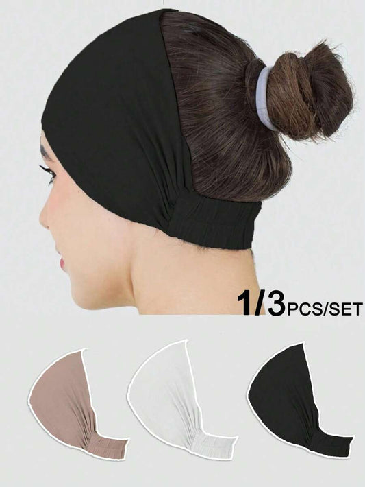 SHEIN ربطة شعر مرنة بلون موحد 3 قطع