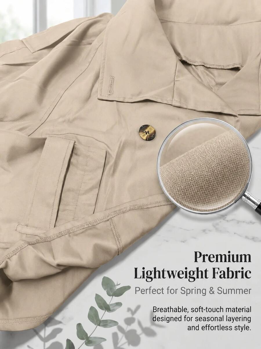 SHEIN جاكيت نسائي كاجوال بأكمام طويلة
