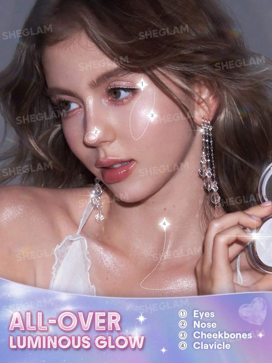 SHEGLAM Crystal Intentions High Vibration بلاشر وهايلايتر