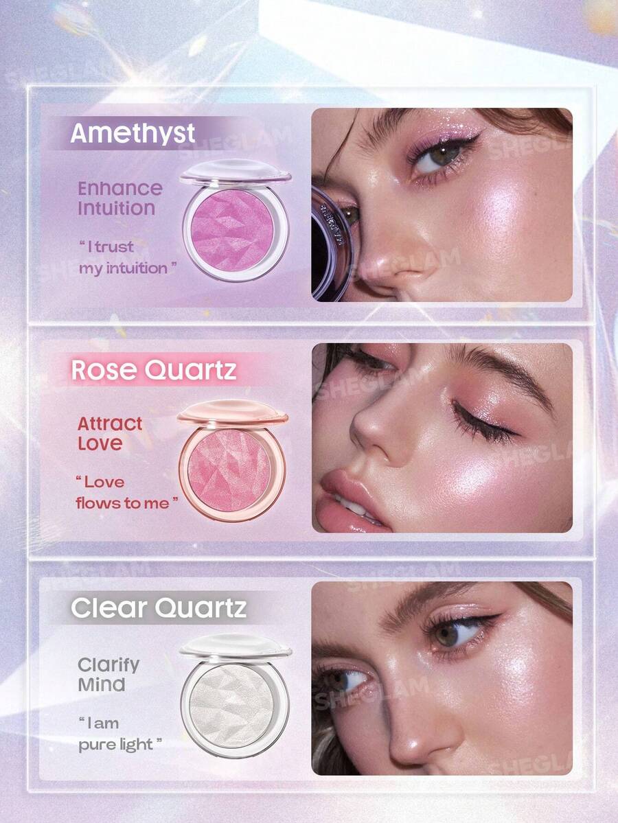 SHEGLAM Crystal Intentions High Vibration بلاشر وهايلايتر