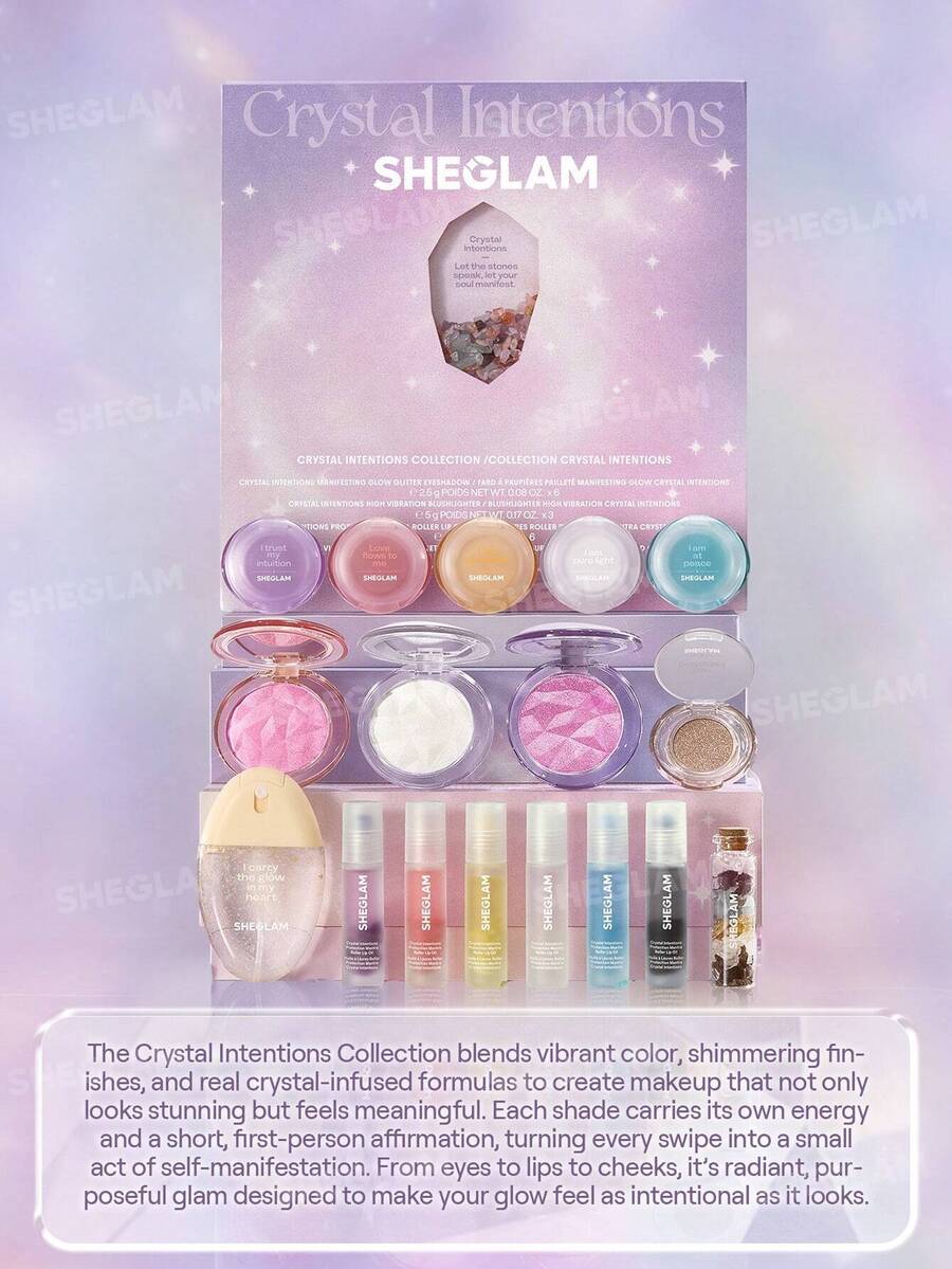 SHEGLAM Crystal Intentions High Vibration بلاشر وهايلايتر