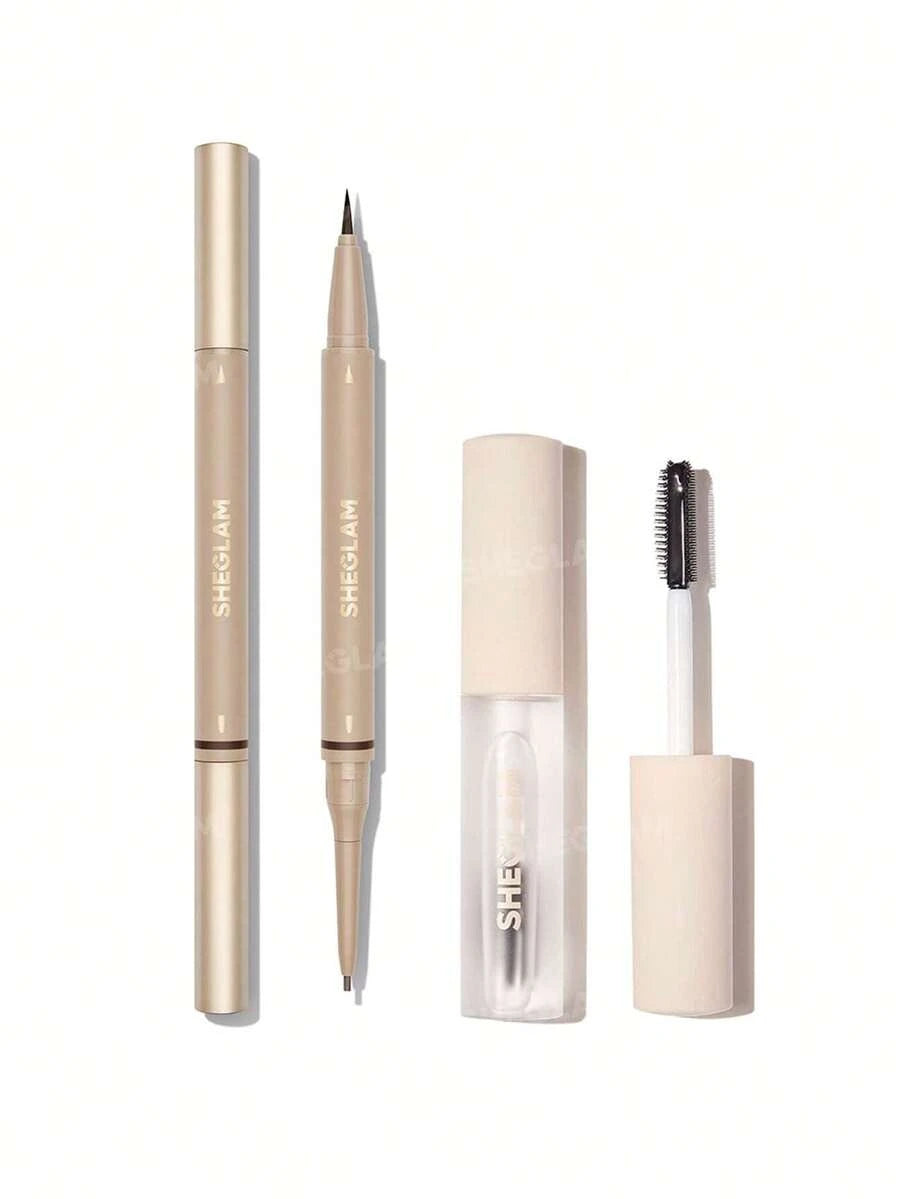 SHEGLAM Wild Brows On Demand طقم قلم وجل حواجب 2 قطعة