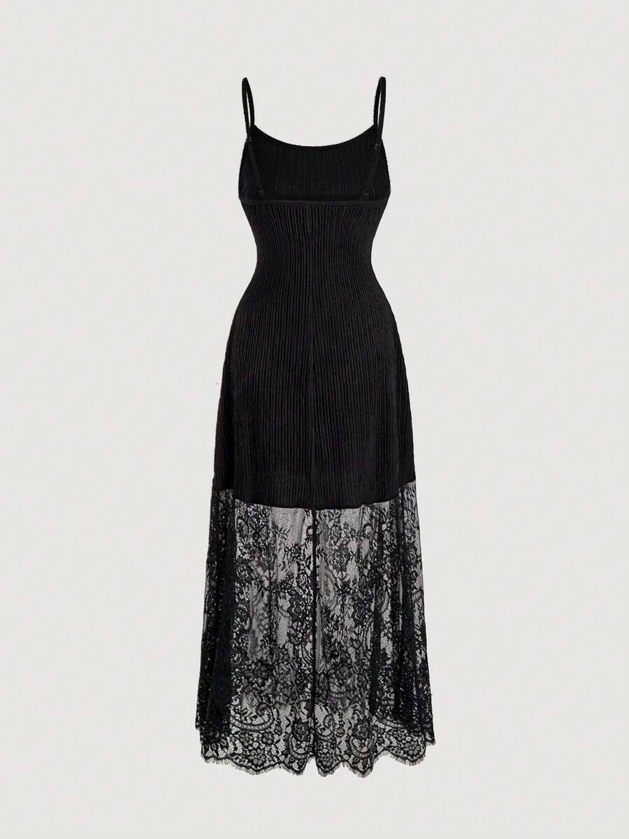 SHEIN فستان أسود بسيط وأنيق