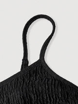 SHEIN MOD فستان أسود بسيط وأنيق