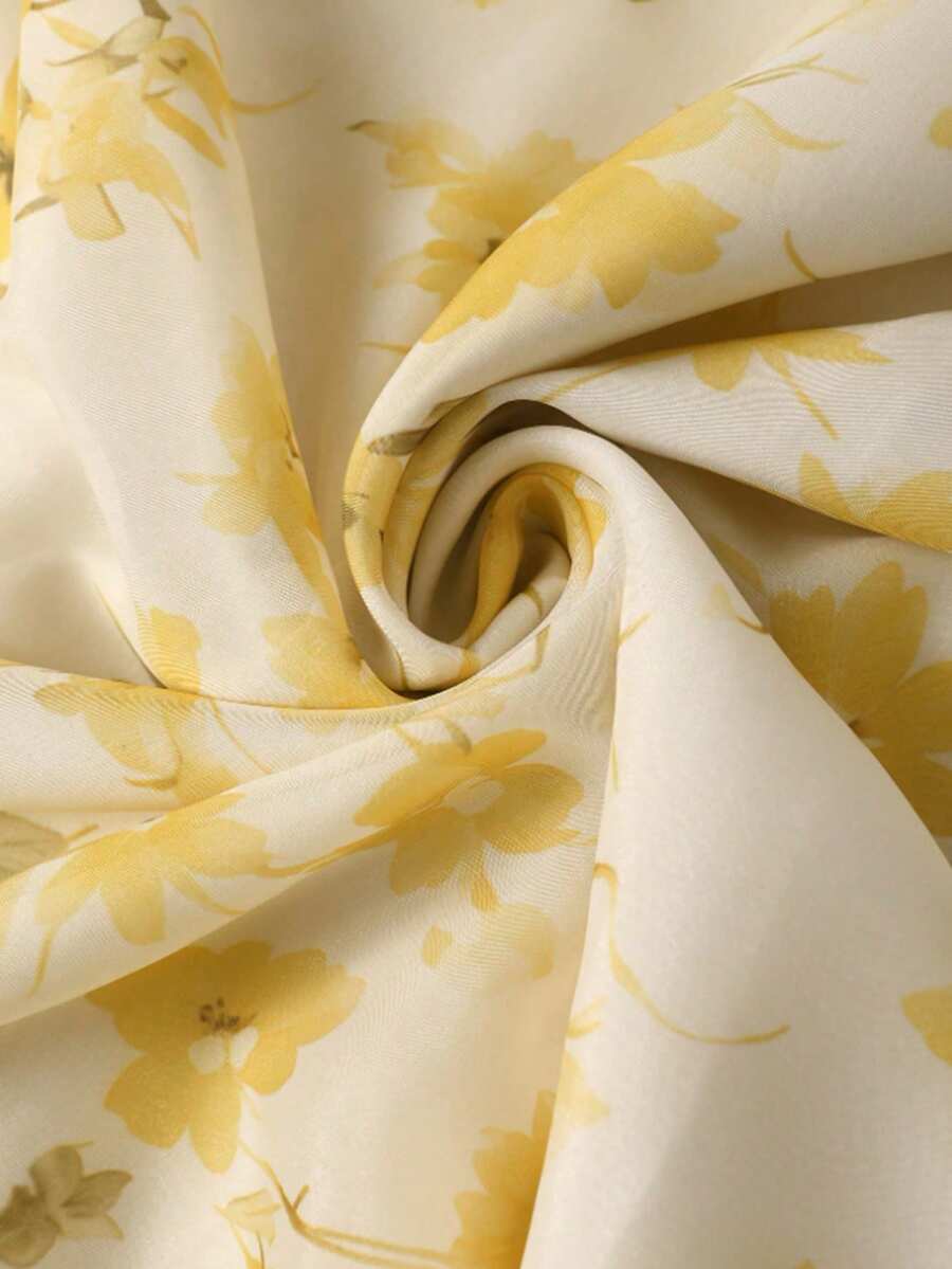 SHEIN GlowEve طقم كاميسول وتنورة بطبعة زهور
