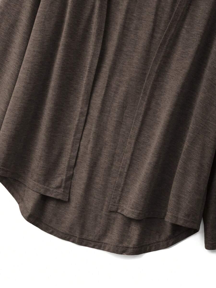 SHEIN Franclia كارديجان نسائي بلون بني