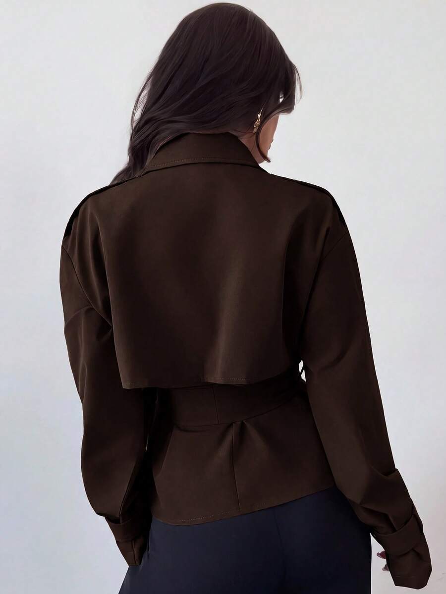 SHEIN Firerie معطف ترنش نسائي أنيق