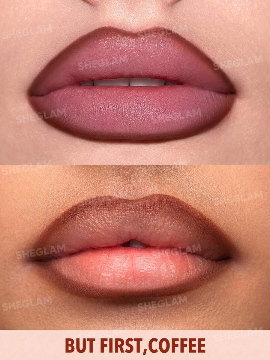 SHEGLAM Lip Facts مجموعة أقلام تحديد شفاه 3 قطع