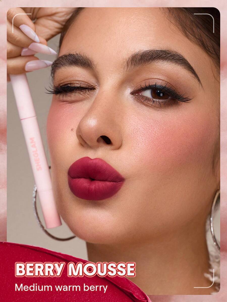 SHEGLAM مجموعة قلم تضبيب الشفاه وتحديدها 2 قطعة