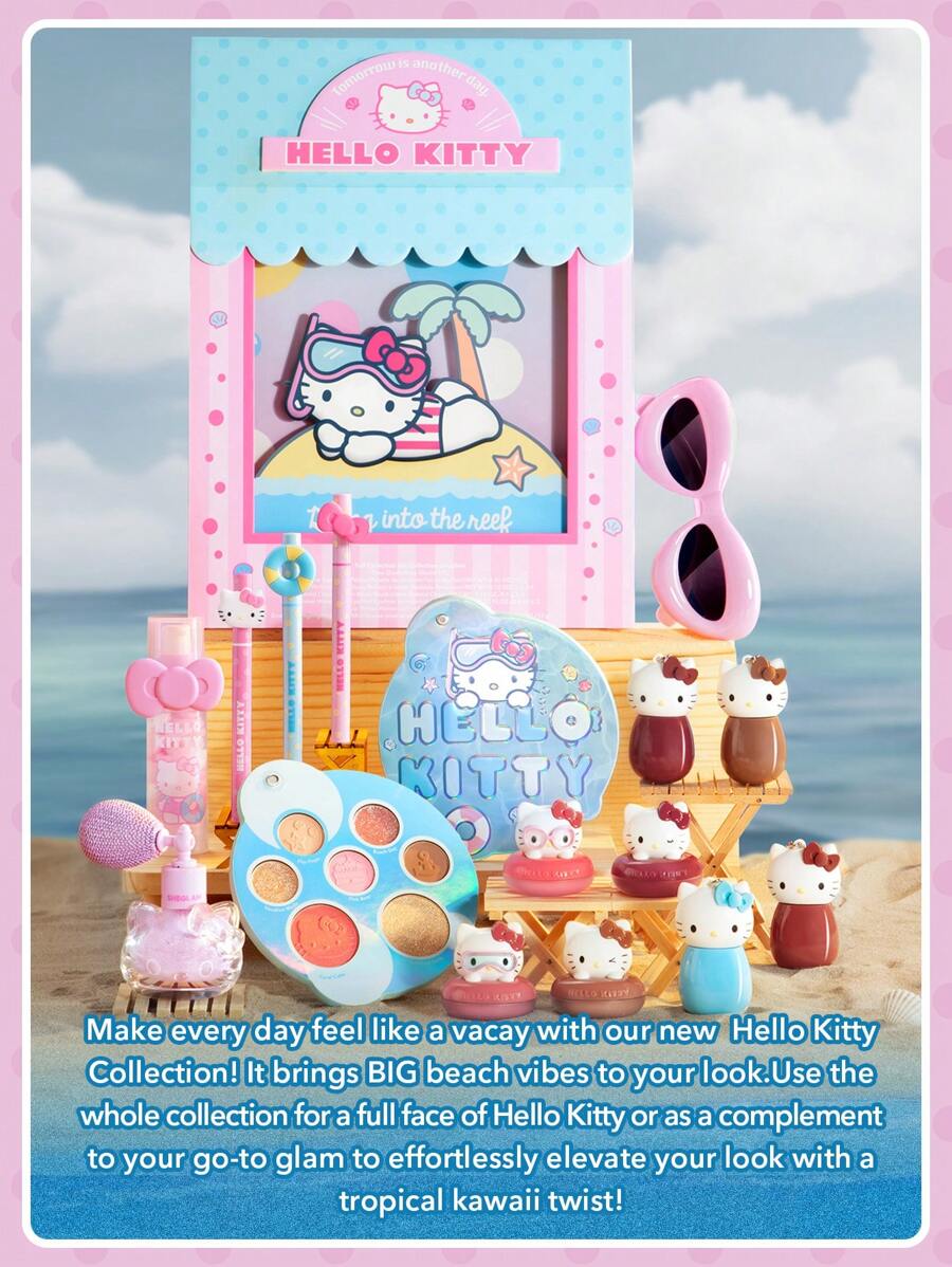 Hello Kitty｜SHEGLAM أحمر الخدود الكريمي Coastal Charm-Ocean Breeze