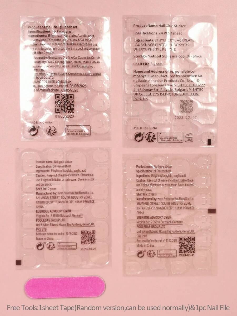 أظافر صناعية مربعة بنقشة الأوراق الزرقاء والذهبية وسنابل القمح والأغصان 24 قطعة