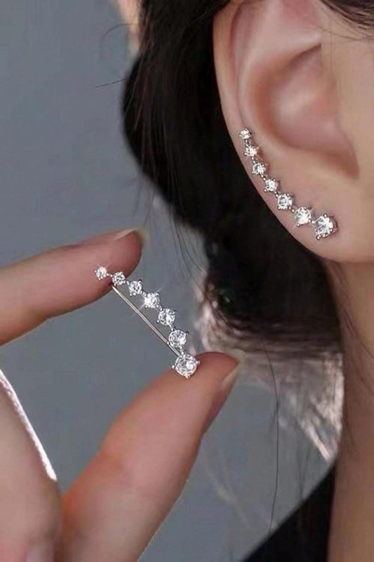 SHEIN زوج أقراط نجوم متدلية مرصعة